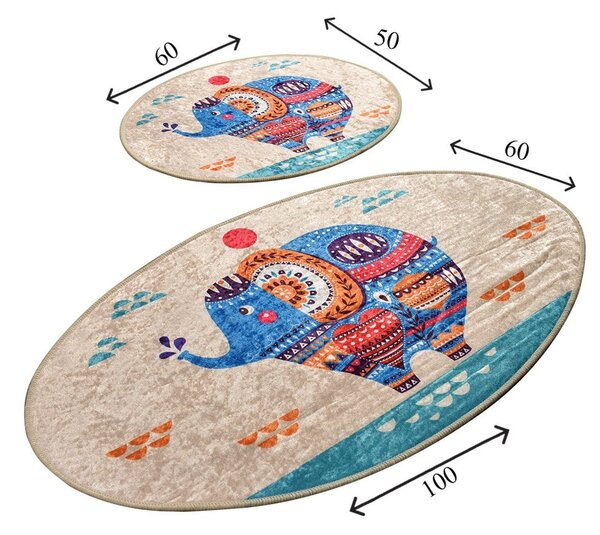 Kupaonske prostirke u setu 2 kom 60x100 cm Etnic – Foutastic