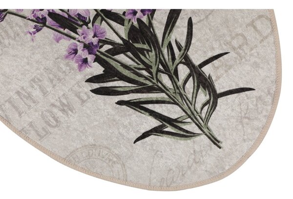 Ljubičaste/bež kupaonske prostirke u setu 3 kom 60x100 cm Lavender – Foutastic