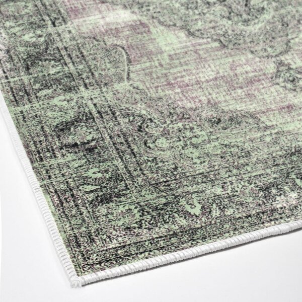 Zelene/sive kupaonske prostirke u setu 2 kom 60x100 cm – Foutastic