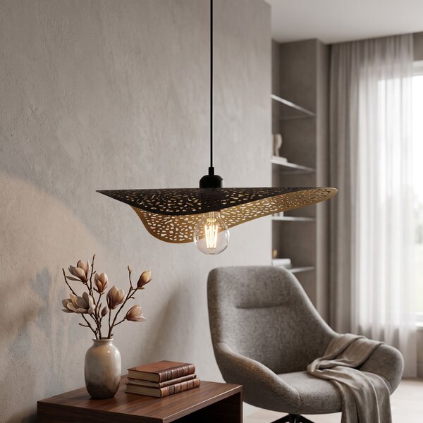 Stropni luster APP1467-1CP BLACK/GOLD