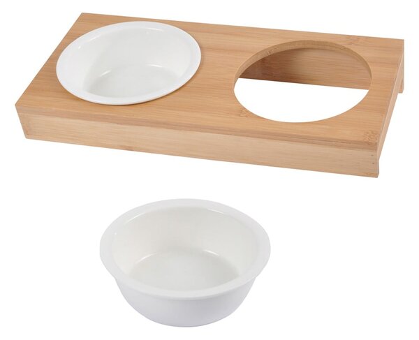 Keramički set posuda s postoljem za pse ø 12 cm – Love Story