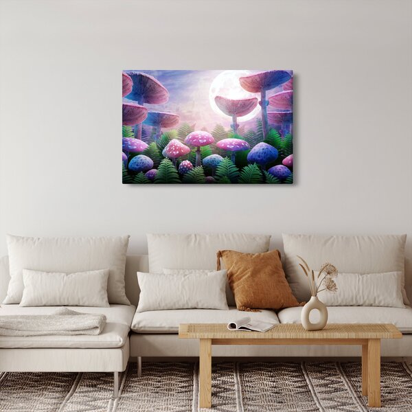 Slika - Gobe ob polni luni, grafika (90x60 cm)