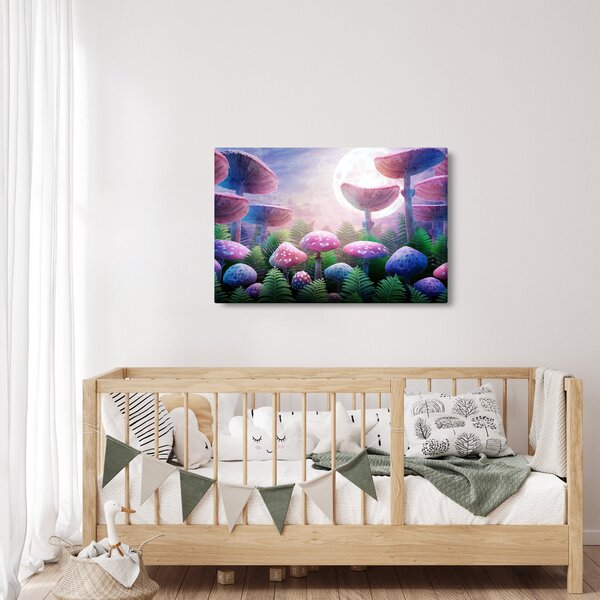 Slika - Gobe ob polni luni, grafika (90x60 cm)