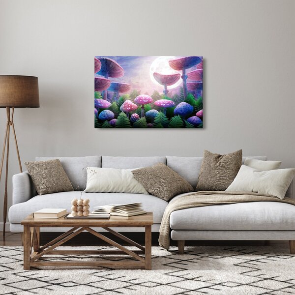 Slika - Gobe ob polni luni, grafika (90x60 cm)