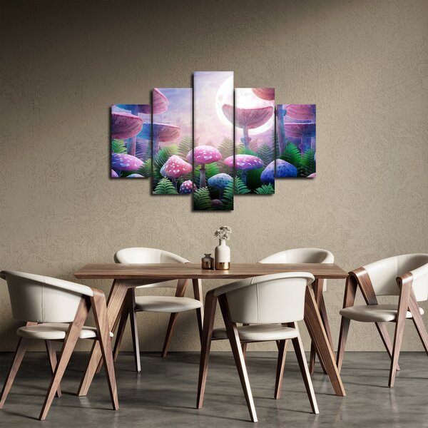 Slika - Gobe ob polni luni, grafika (150x105 cm)