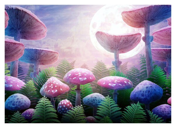 Slika - Gobe ob polni luni, grafika (70x50 cm)