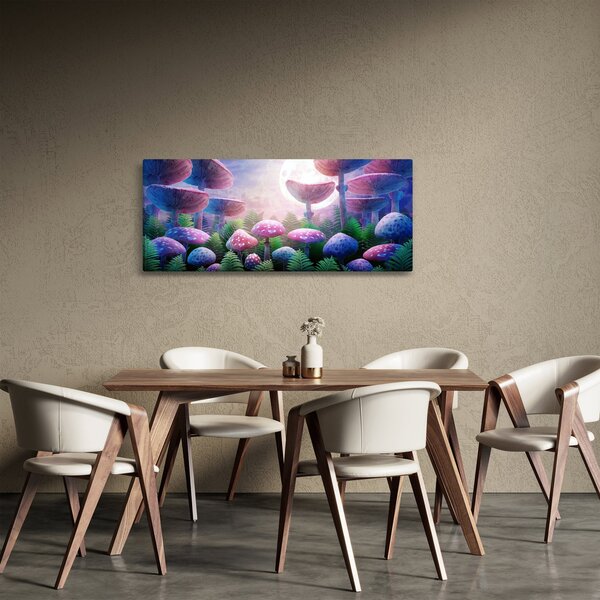 Slika - Gobe ob polni luni, grafika (120x50 cm)