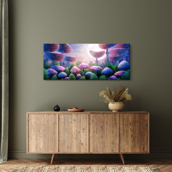 Slika - Gobe ob polni luni, grafika (120x50 cm)