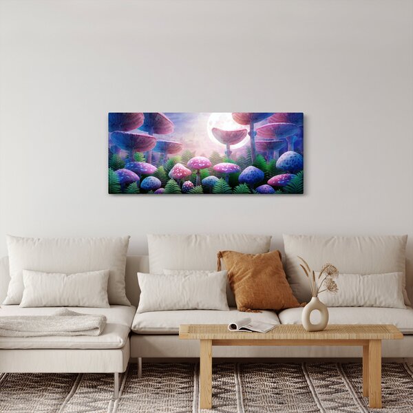 Slika - Gobe ob polni luni, grafika (120x50 cm)
