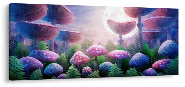 Slika - Gobe ob polni luni, grafika (120x50 cm)