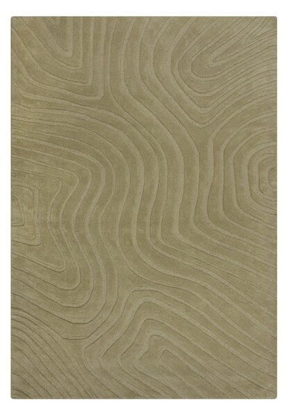 Kaki zeleni ručno rađen vunen tepih 200x290 cm Mesmerise Sage – Flair Rugs