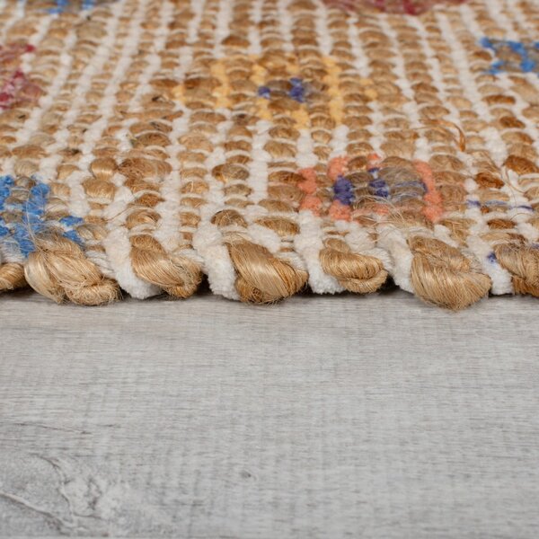 Ručno rađena staza od mješavine jute u prirodnoj boji 60x230 cm Taylor Patchwork – Flair Rugs