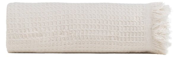 Krem prekrivač od recikliranog pamuka 260x280 cm Honeycomb – Ixia