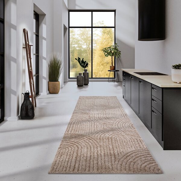 Bež staza 80x240 cm Chappe Beige – Elle Decoration