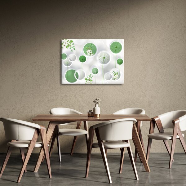 Slika - Rože v krogih (70x50 cm)