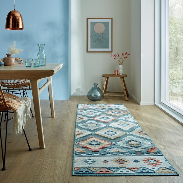 Plava vanjska staza 80x230 cm Avery Blue – Flair Rugs