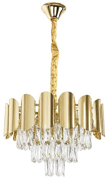 Kristalna viseća svjetiljka SWE099-CP 40cm GOLD