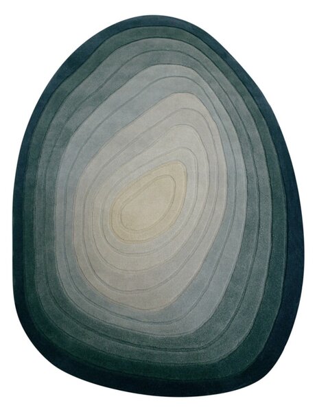 Plavi vunen tepih 160x230 cm Puddle Ombre Wool – Flair Rugs