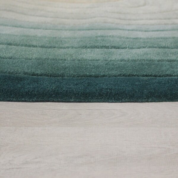 Plavi vunen tepih 160x230 cm Puddle Ombre Wool – Flair Rugs