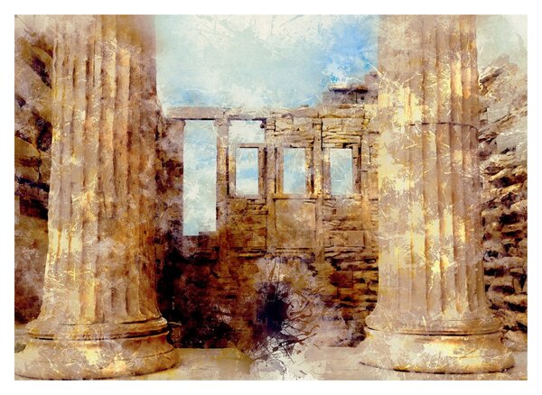 Slika - Érechthéion, Atene, Grčija (70x50 cm)