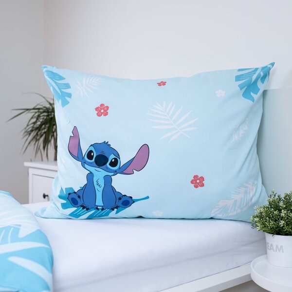 Plava pamučna dječja posteljina za krevet za jednu osobu 140x200 cm Lilo and Stitch "Blue" – Jerry Fabrics