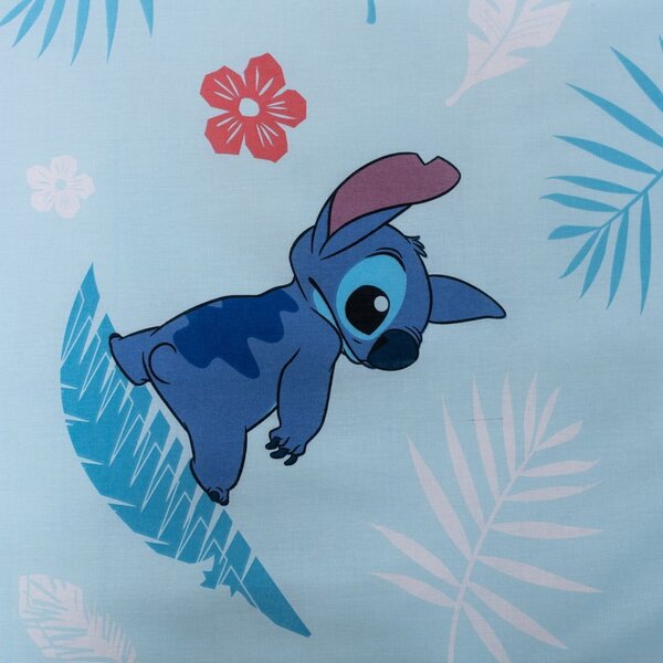 Plava pamučna dječja posteljina za krevet za jednu osobu 140x200 cm Lilo and Stitch "Blue" – Jerry Fabrics