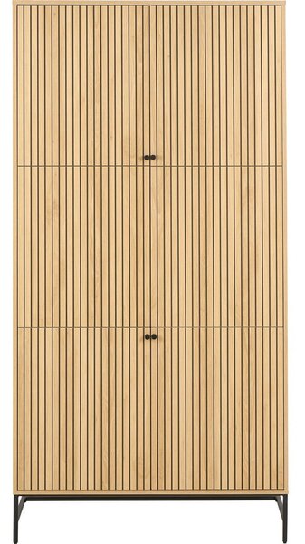 Ormar u dekoru hrasta u prirodnoj boji 99x200x60 cm Albany – Actona