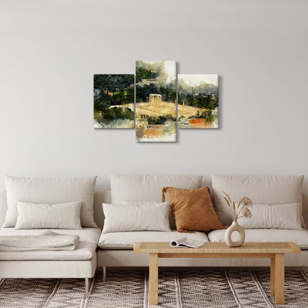 Slika - Zeusov tempelj, Atene, Grčija (90x60 cm)