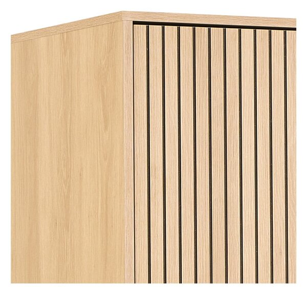 Ormar u dekoru hrasta u prirodnoj boji 99x200x60 cm Albany – Actona