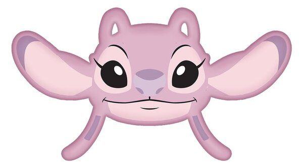 Dječji jastuk od flisa 41x32 cm Lilo and Stitch "Angel Pink" – Jerry Fabrics