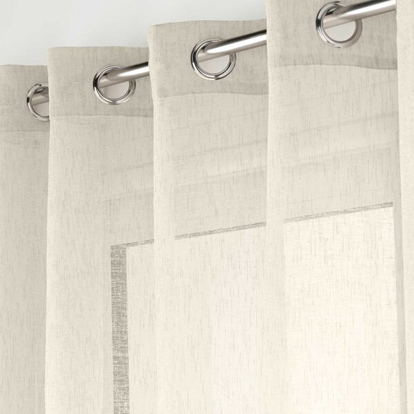 Prozirna zavjesa u prirodnoj boji 240x240 cm Carlin – douceur d'intérieur