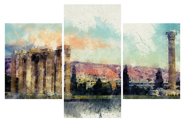 Slika - Akropola, Atene, Grčija (90x60 cm)