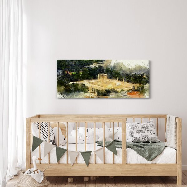 Slika - Zeusov tempelj, Atene, Grčija (120x50 cm)