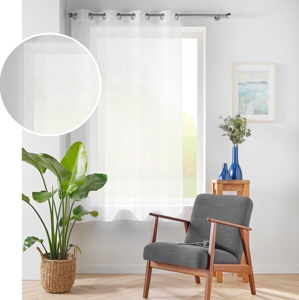 Bijela prozirna zavjesa od voila 140x180 cm Lissea – douceur d'intérieur