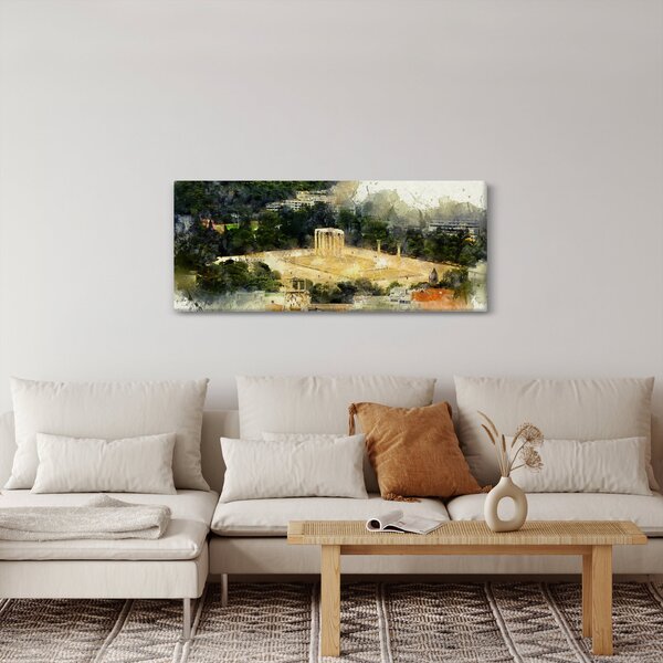 Slika - Zeusov tempelj, Atene, Grčija (120x50 cm)