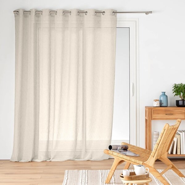 Prozirna zavjesa u prirodnoj boji 240x240 cm Carlin – douceur d'intérieur