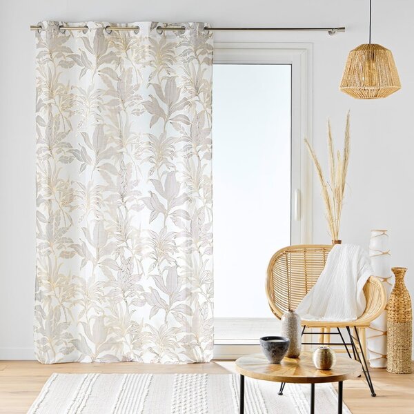 Bež/u zlatnoj boji prozirna zavjesa 135x240 cm Vayana – douceur d'intérieur