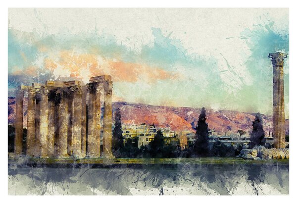 Slika - Akropola, Atene, Grčija (90x60 cm)