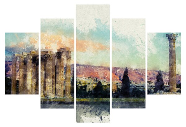 Slika - Akropola, Atene, Grčija (150x105 cm)