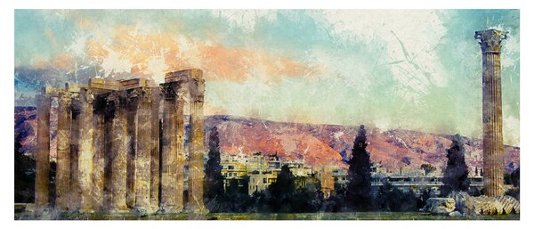 Slika - Akropola, Atene, Grčija (120x50 cm)