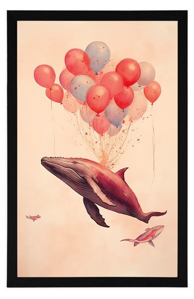 Plakat orka sanjarka s balonima