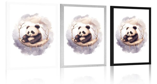 Plakat panda sanjarka