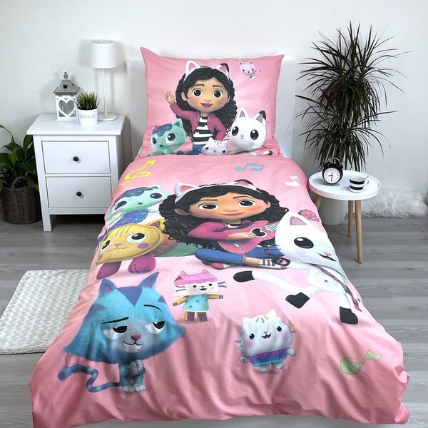 Pamučna dječja posteljina za krevet za jednu osobu 140x200 cm Gabby's Dollhouse – Jerry Fabrics