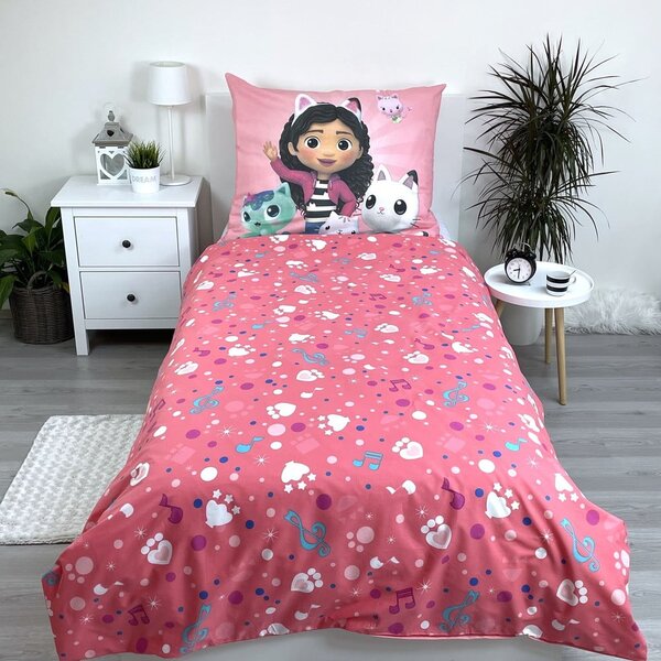 Pamučna dječja posteljina za krevet za jednu osobu 140x200 cm Gabby's Dollhouse – Jerry Fabrics