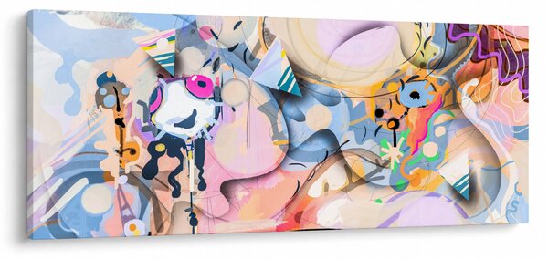 Slika - Pravljična abstrakcija (120x50 cm)