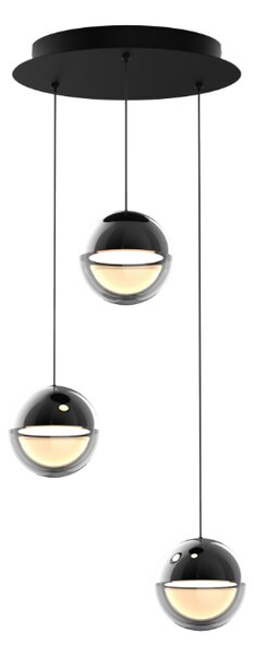 SVJETILJKA VISEĆA LED LUMINIS 3 D340 19W 760LM 3000K BLACK CHROME AT10941