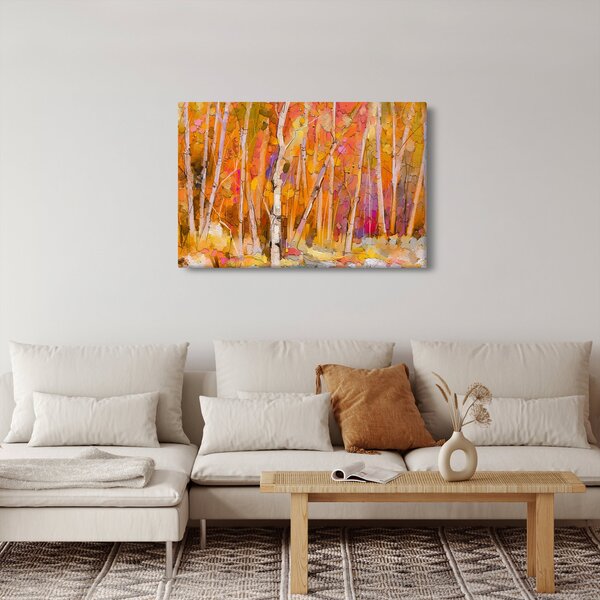 Slika - Jesenski gozd (90x60 cm)