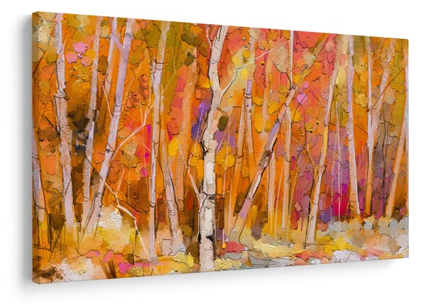 Slika - Jesenski gozd (90x60 cm)