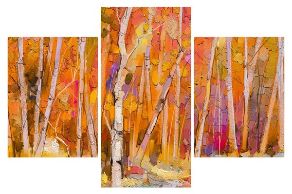 Slika - Jesenski gozd (90x60 cm)