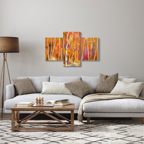 Slika - Jesenski gozd (90x60 cm)